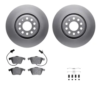 R1 Concepts WDUH1-73108 Carbon Series Brake Rotors W/ 5000 Oep Brake Pads & Hdw